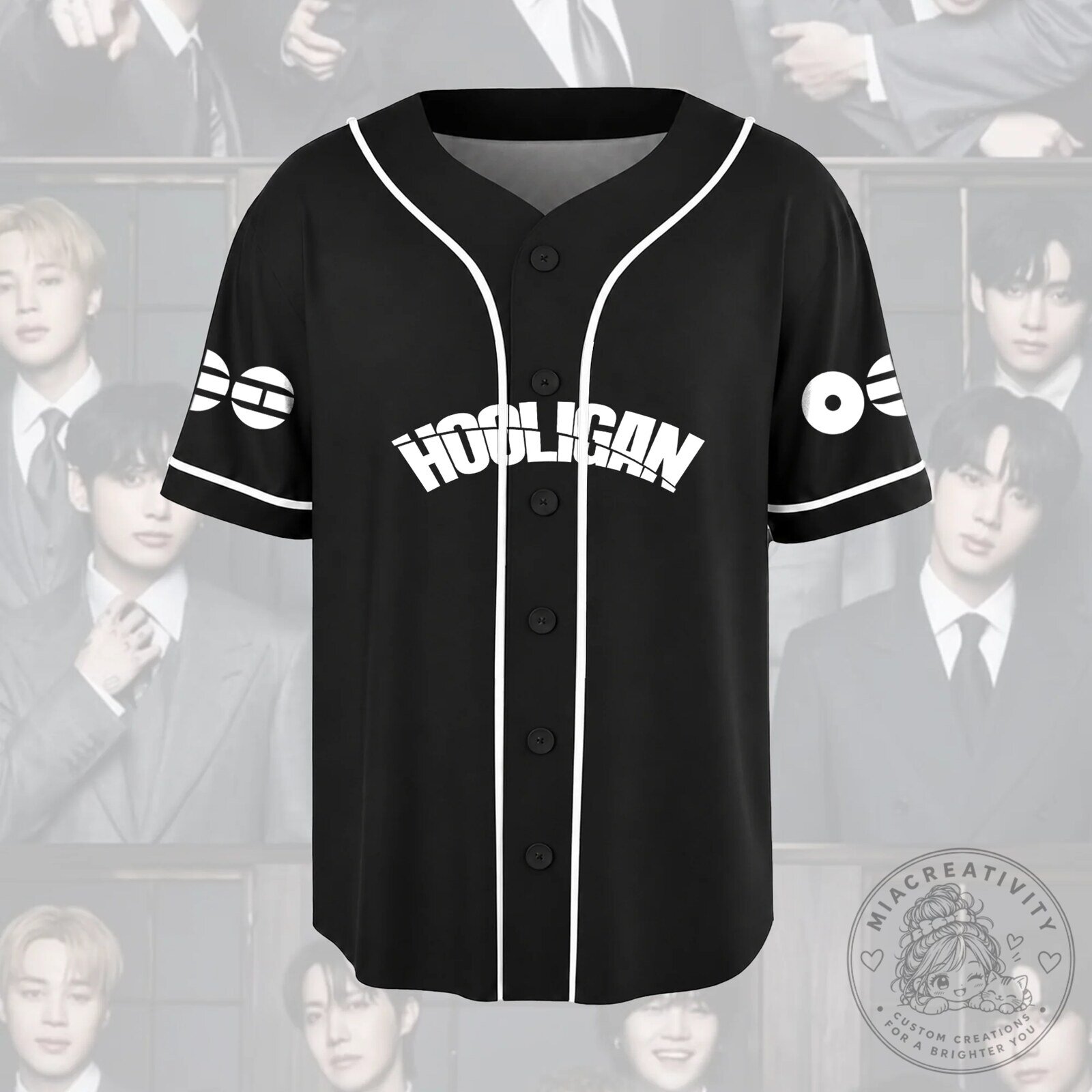 BTS Arirang Hooligan World Tour Baseball Jersey K-Pop Fan Apparel 9 BTS Arirang Hooligan World Tour Baseball Jersey K-Pop Fan Apparel