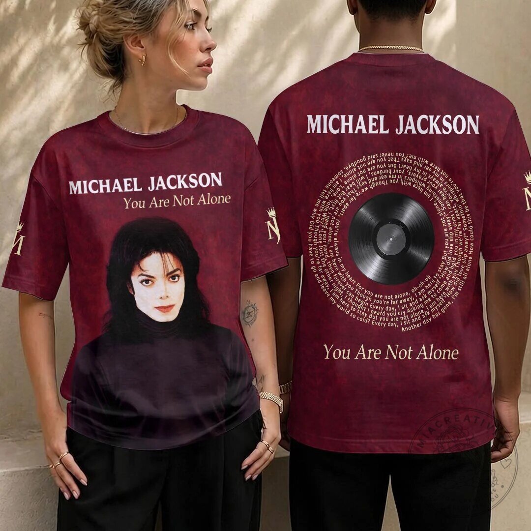 Michael Jackson You Are Not Alone Album Cover Graphic T-Shirt