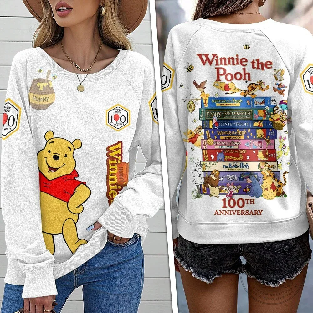 Winnie the Pooh 100th Anniversary Disney Books Sweatshirt