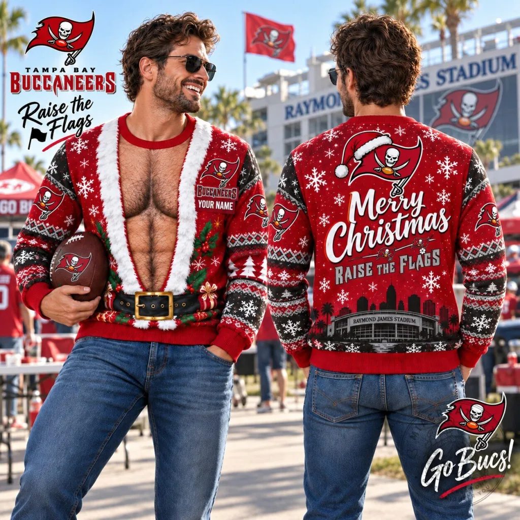 Tampa Bay Buccaneers Christmas Sweater NFL Football Ugly Holiday Jumper Tampa Bay Buccaneers Christmas Sweater NFL Football Ugly Holiday Jumper