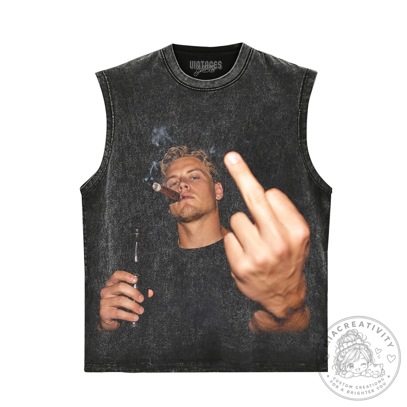 Joe Burrow Middle Finger Smoking Cigar Black Graphic T-Shirt 13 Joe Burrow Middle Finger Smoking Cigar Black Graphic T-Shirt