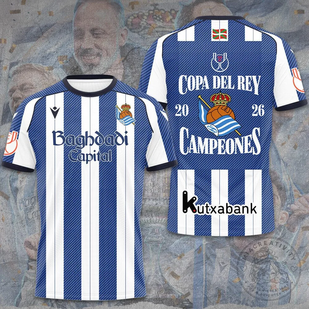 Real Sociedad Copa Del Rey 2026 Champions Football Jersey