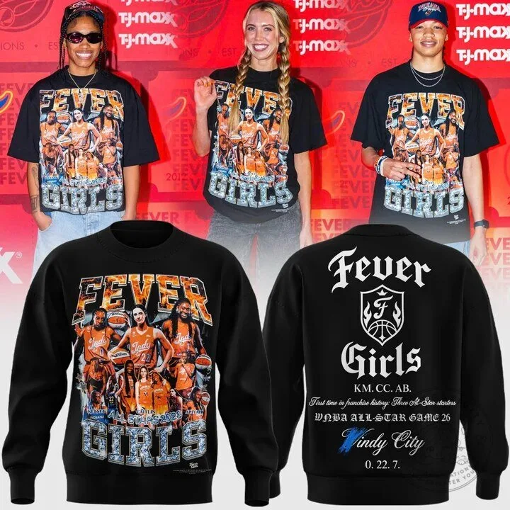 Indiana Fever Girls Basketball WNBA All-Star Game 26 Sweatshirt