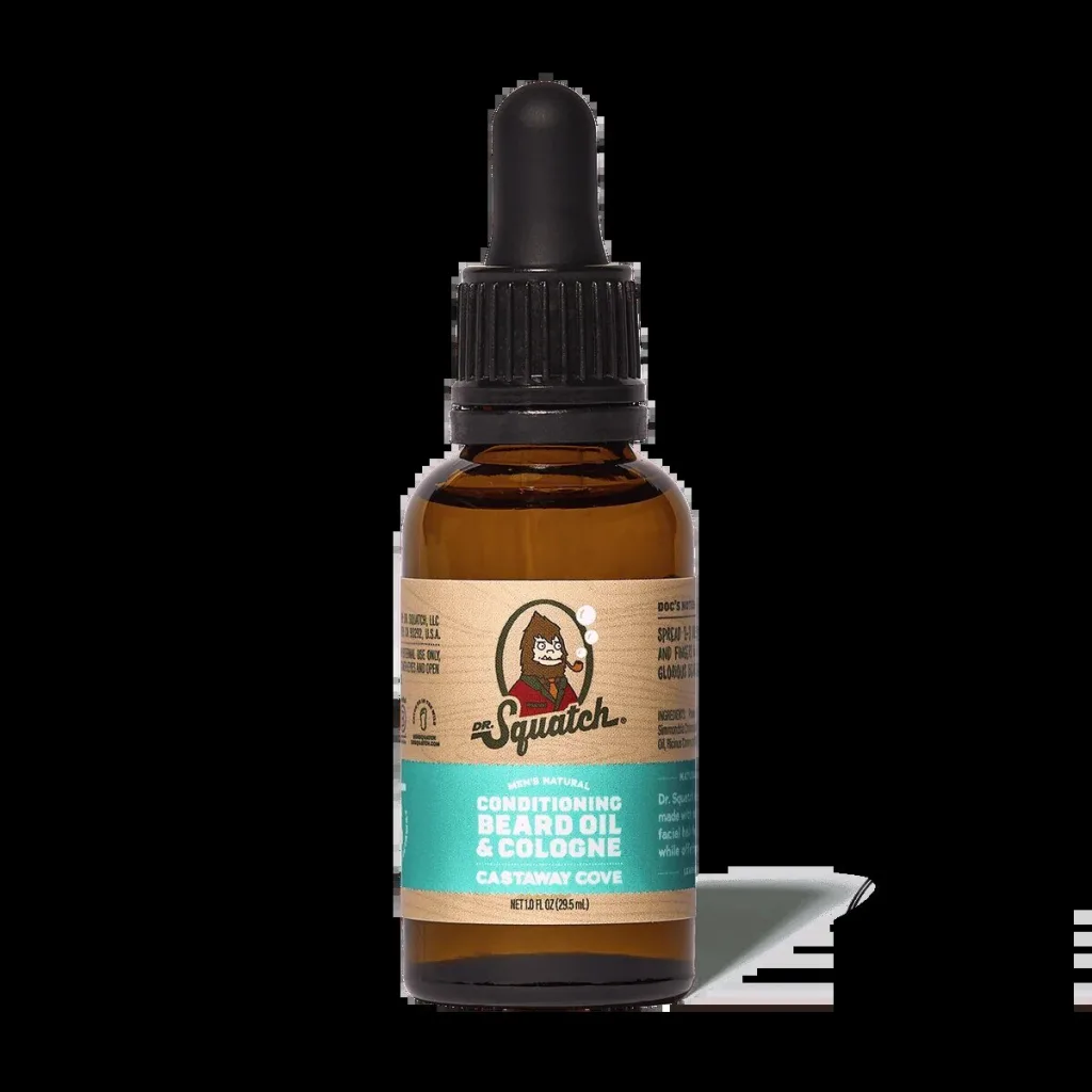Dr. Squatch Men's Natural Conditioning Beard Oil and Cologne Castaway Cove 1 Dr. Squatch Men's Natural Conditioning Beard Oil and Cologne Castaway Cove
