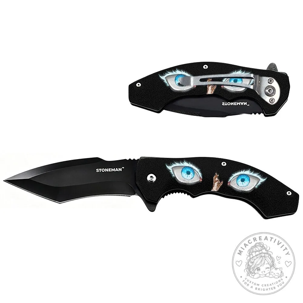 Jujutsu Kaisen Satoru Gojo Eyes Folding Knife