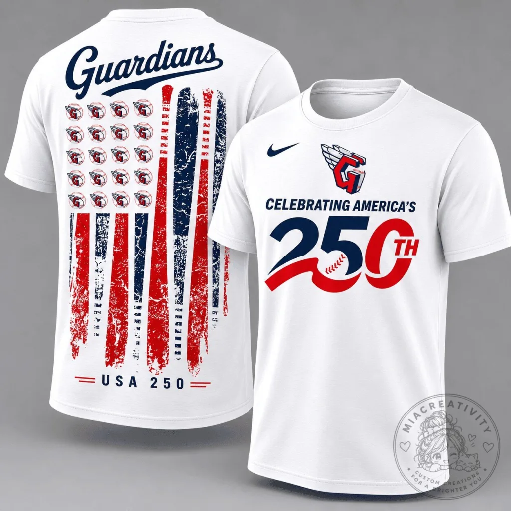 Cleveland Guardians Celebrating America's 250th Anniversary T-Shirt 11 Cleveland Guardians Celebrating America's 250th Anniversary T-Shirt