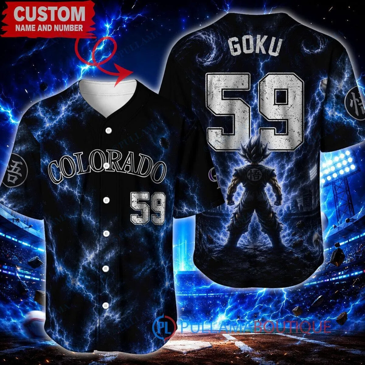 Colorado Rockies Baseball Son Goku Dragon Ball Z Ultra Instinct Custom Baseball Jersey 3 Colorado Rockies Baseball Son Goku Dragon Ball Z Ultra Instinct Custom Baseball Jersey