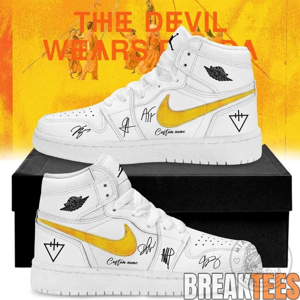 The Devil Wears Prada Band Autograph Black High Top Sneakers 14 The Devil Wears Prada Band Autograph Black High Top Sneakers
