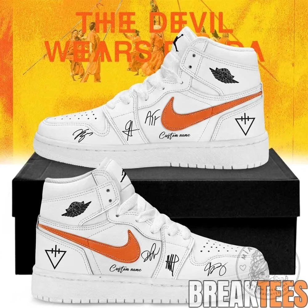 The Devil Wears Prada Band Autograph Black High Top Sneakers 15 The Devil Wears Prada Band Autograph Black High Top Sneakers