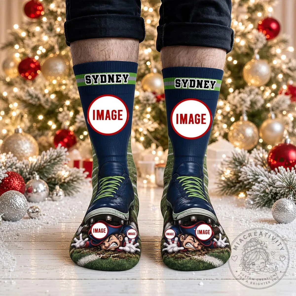 Personalized Football Team Player Sports Fan Socks 7 Personalized Football Team Player Sports Fan Socks