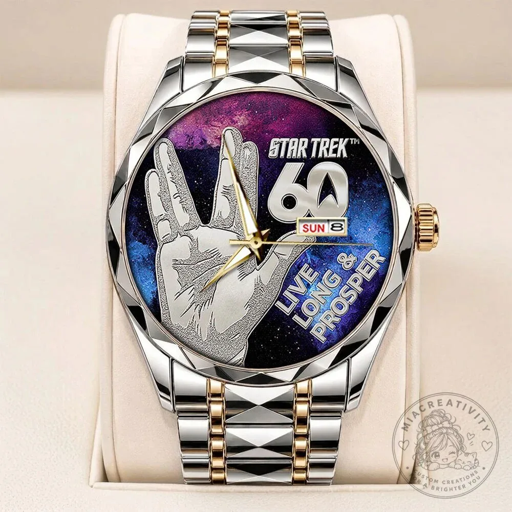 Star Trek 60th Anniversary Live Long and Prosper Wristwatch