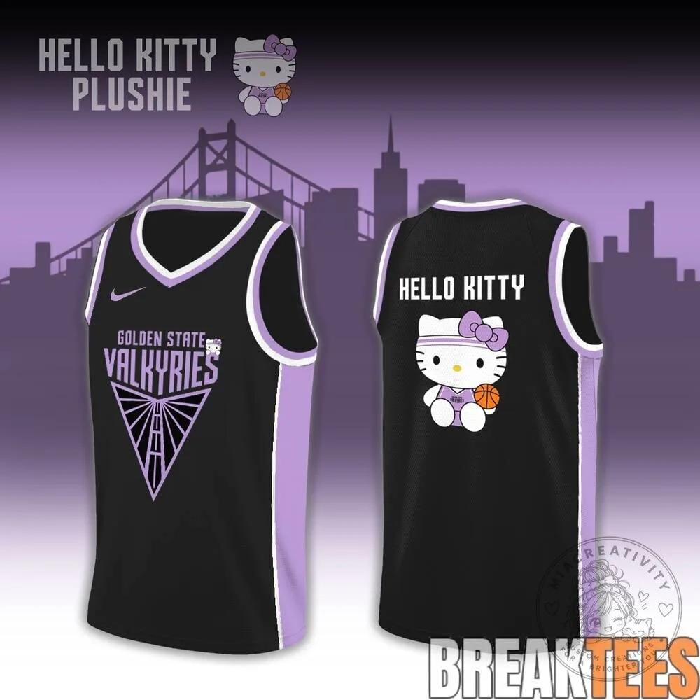Golden State Valkyries Hello Kitty Basketball Jersey 7 Golden State Valkyries Hello Kitty Basketball Jersey
