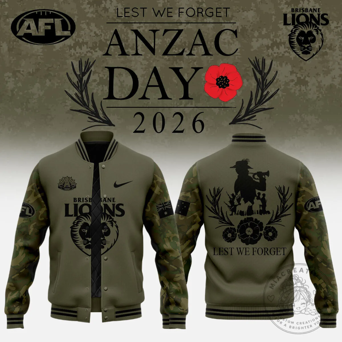 Brisbane-Lions Anzac Bomber