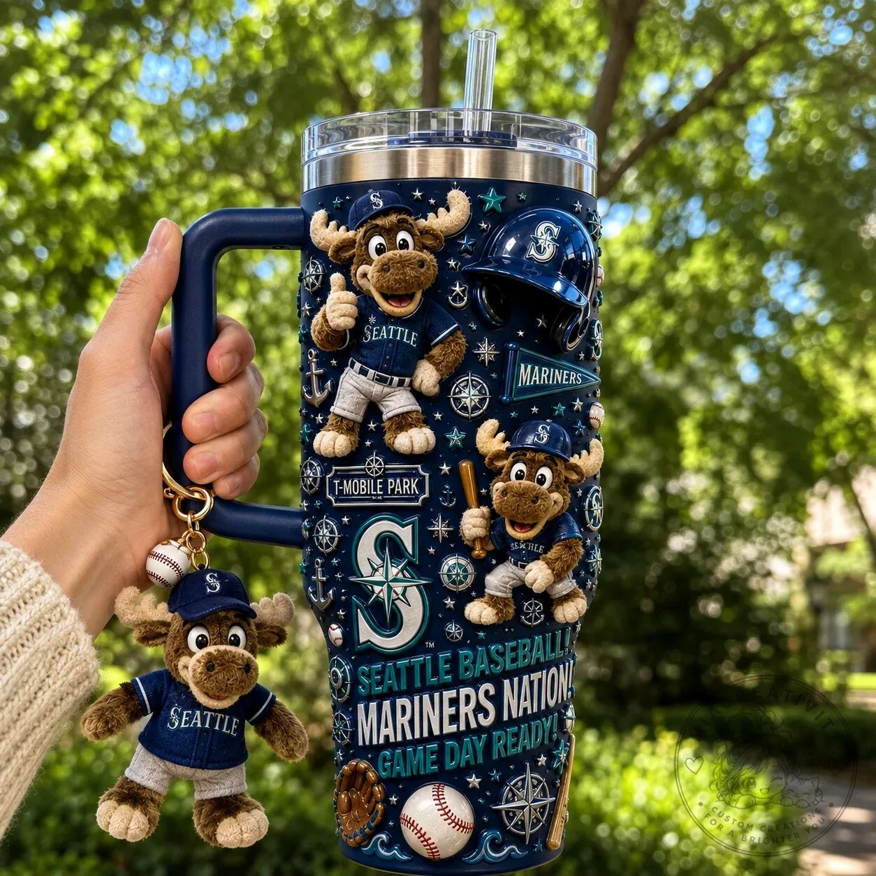 40oz Tumbler With Handle for Seattle Mariners Baseball Nation Game Day Enthusiasts 8 40oz Tumbler With Handle for Seattle Mariners Baseball Nation Game Day Enthusiasts