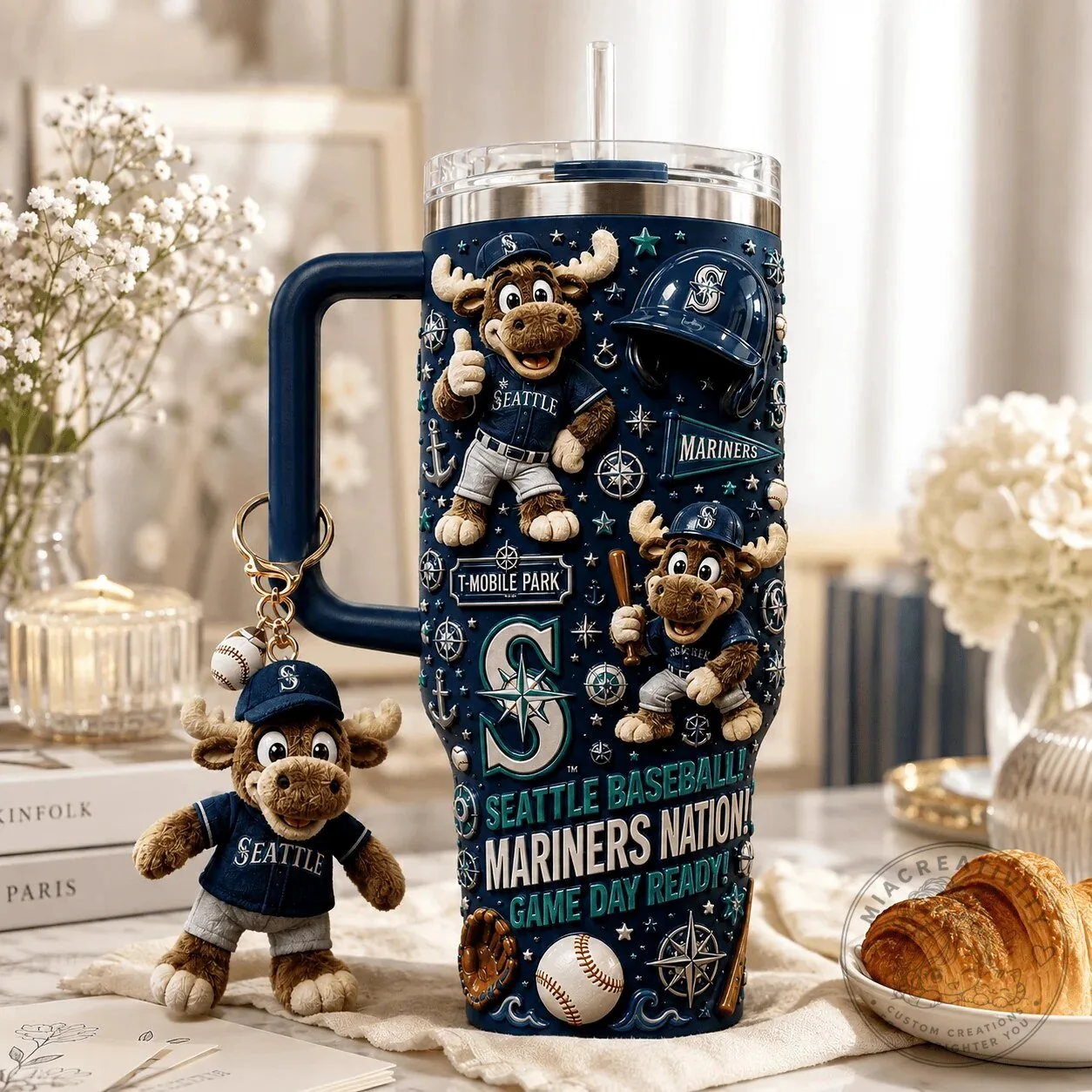 40oz Tumbler With Handle for Seattle Mariners Baseball Nation Game Day Enthusiasts 9 40oz Tumbler With Handle for Seattle Mariners Baseball Nation Game Day Enthusiasts