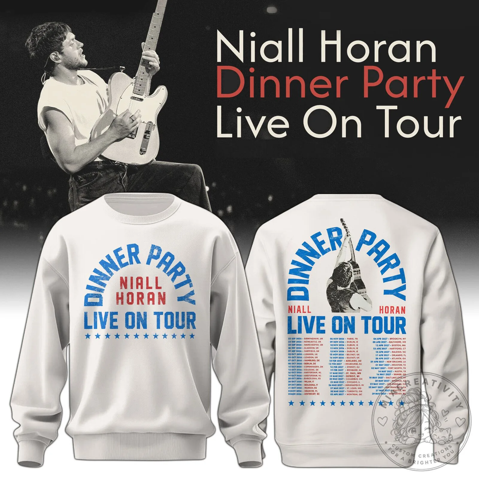 Niall Horan The Show Live On Tour Concert Sweatshirt