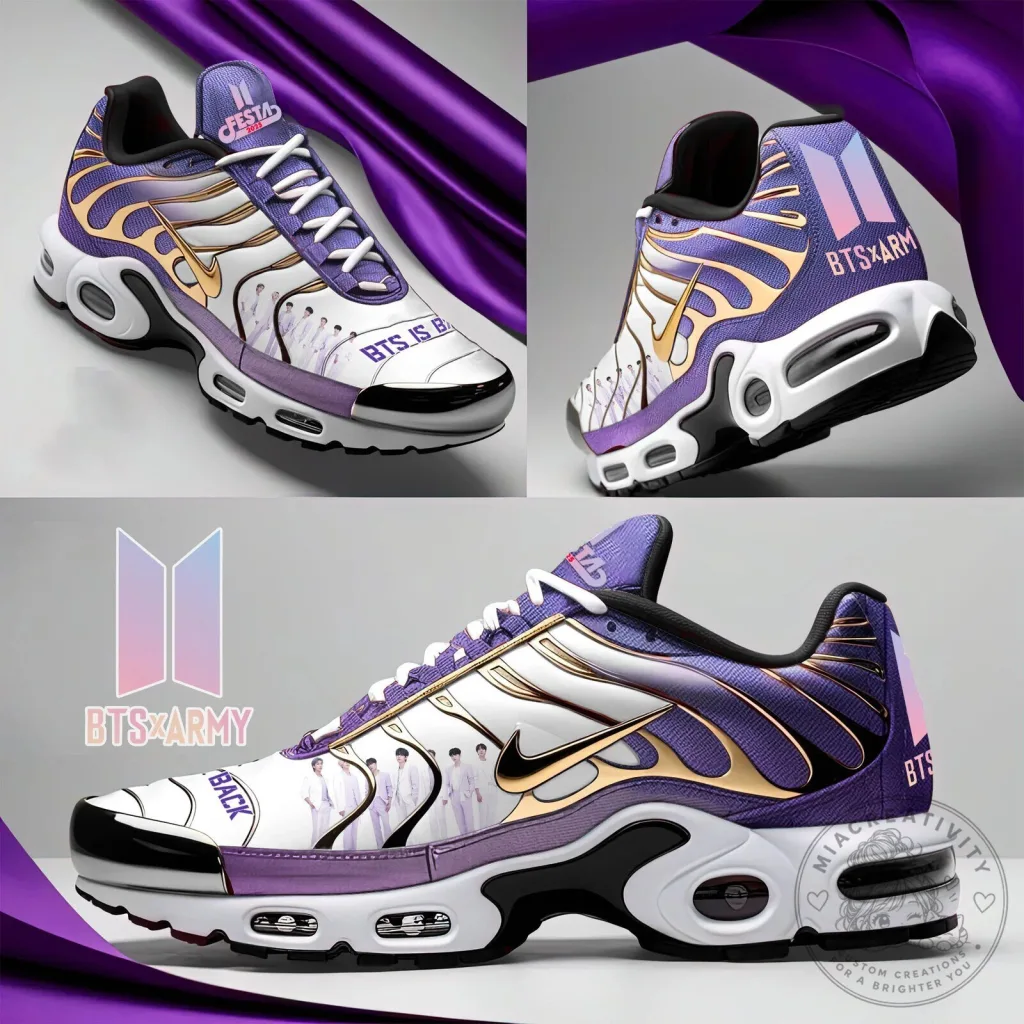 BTS K-Pop Music Band Fan Art Sneakers Running Shoes BTS K-Pop Music Band Fan Art Sneakers Running Shoes