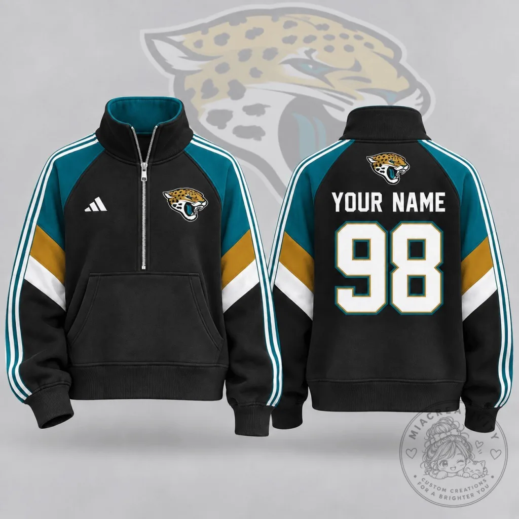 Jacksonville Jaguars Quarter-Zip Pullover Sweatshirt Jacksonville Jaguars Quarter-Zip Pullover Sweatshirt