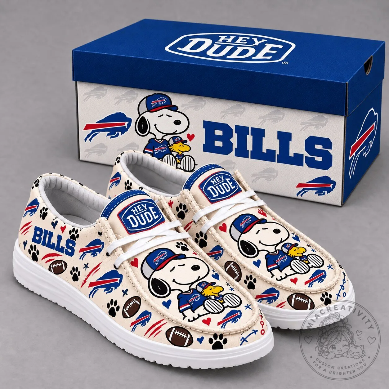 Buffalo Bills Snoopy Peanuts Character Football Fan Shoes
