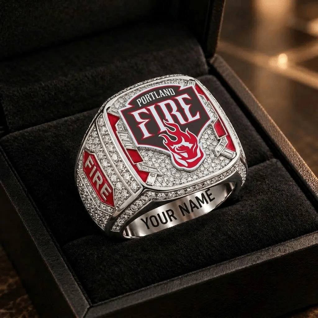 Portland Fire WNBA Championship Ring with Custom Engraving