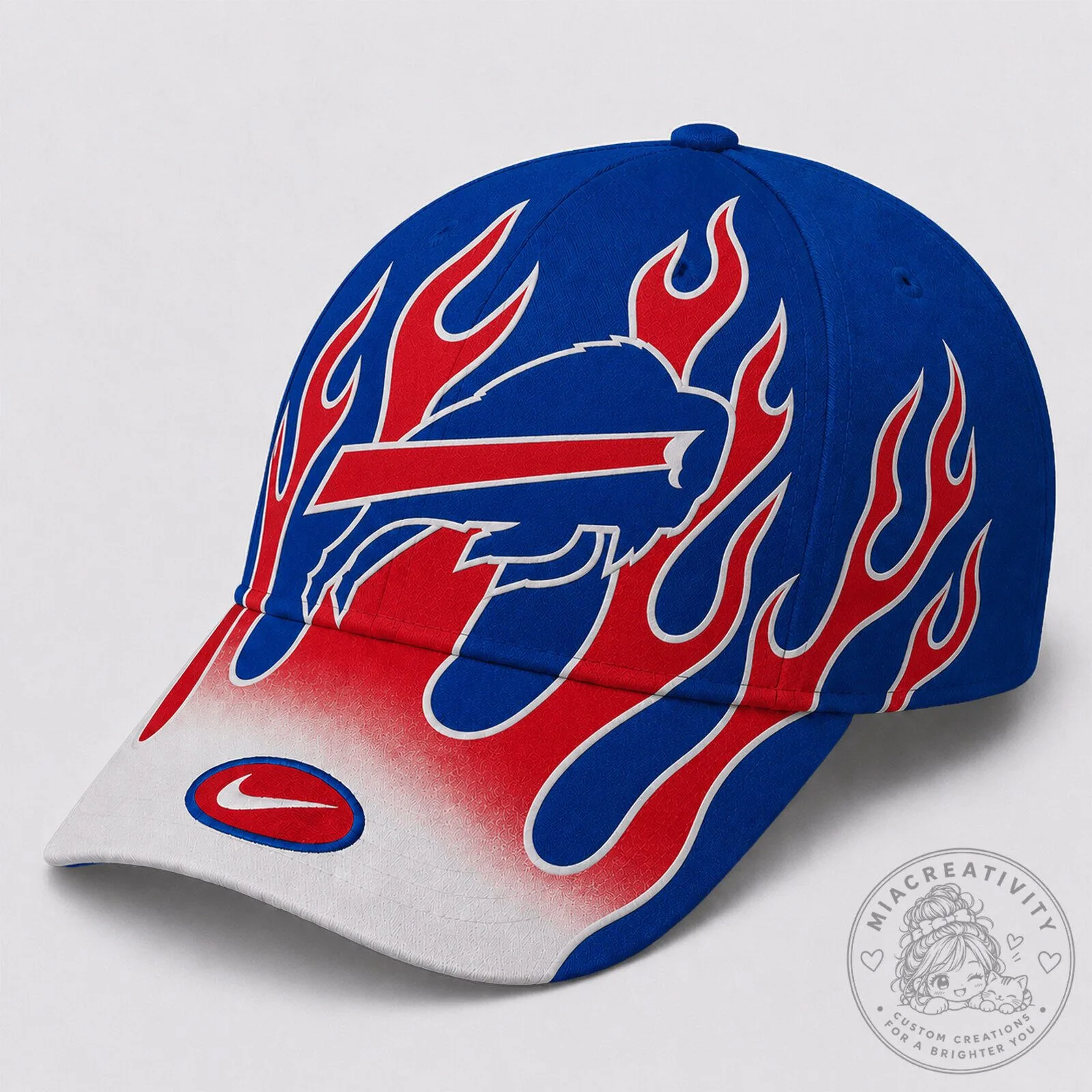 Buffalo Bills NFL Flame Spirit Classic Baseball Cap Hat