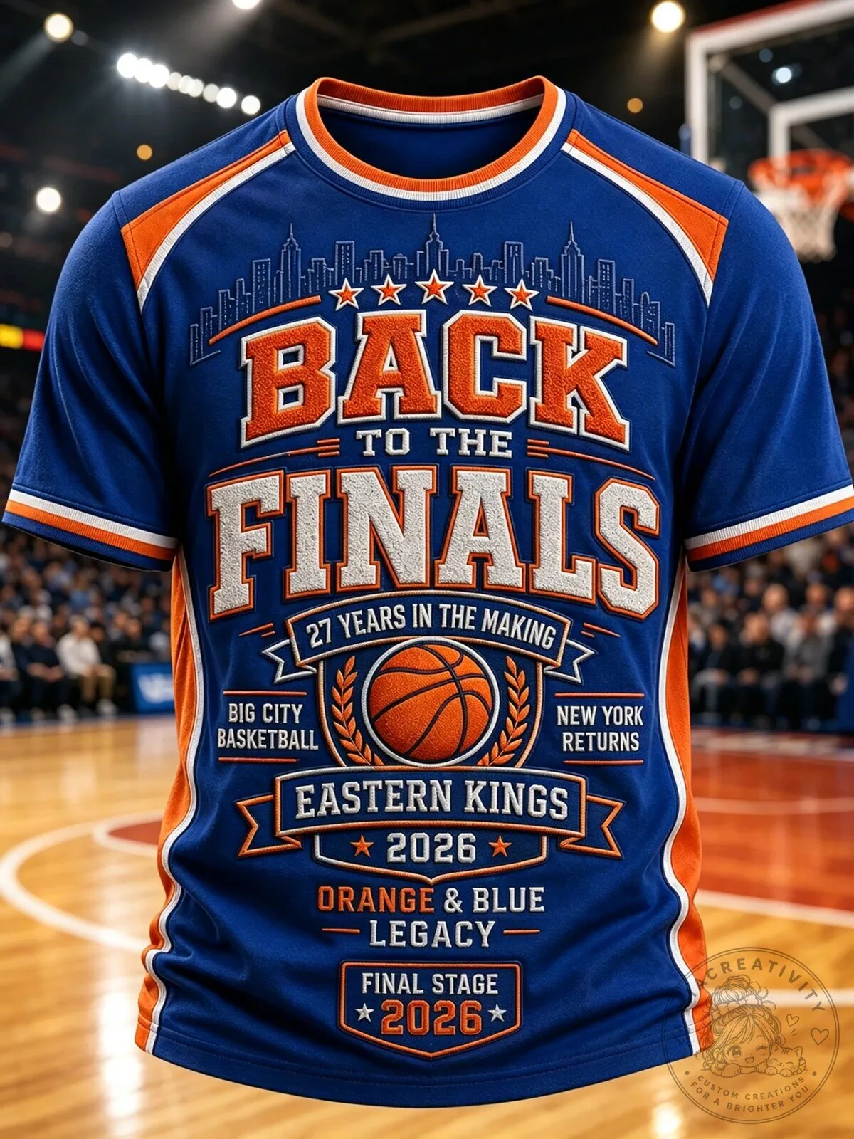 New York Eastern Kings Basketball Fan Shirt 2026 Back to the Finals