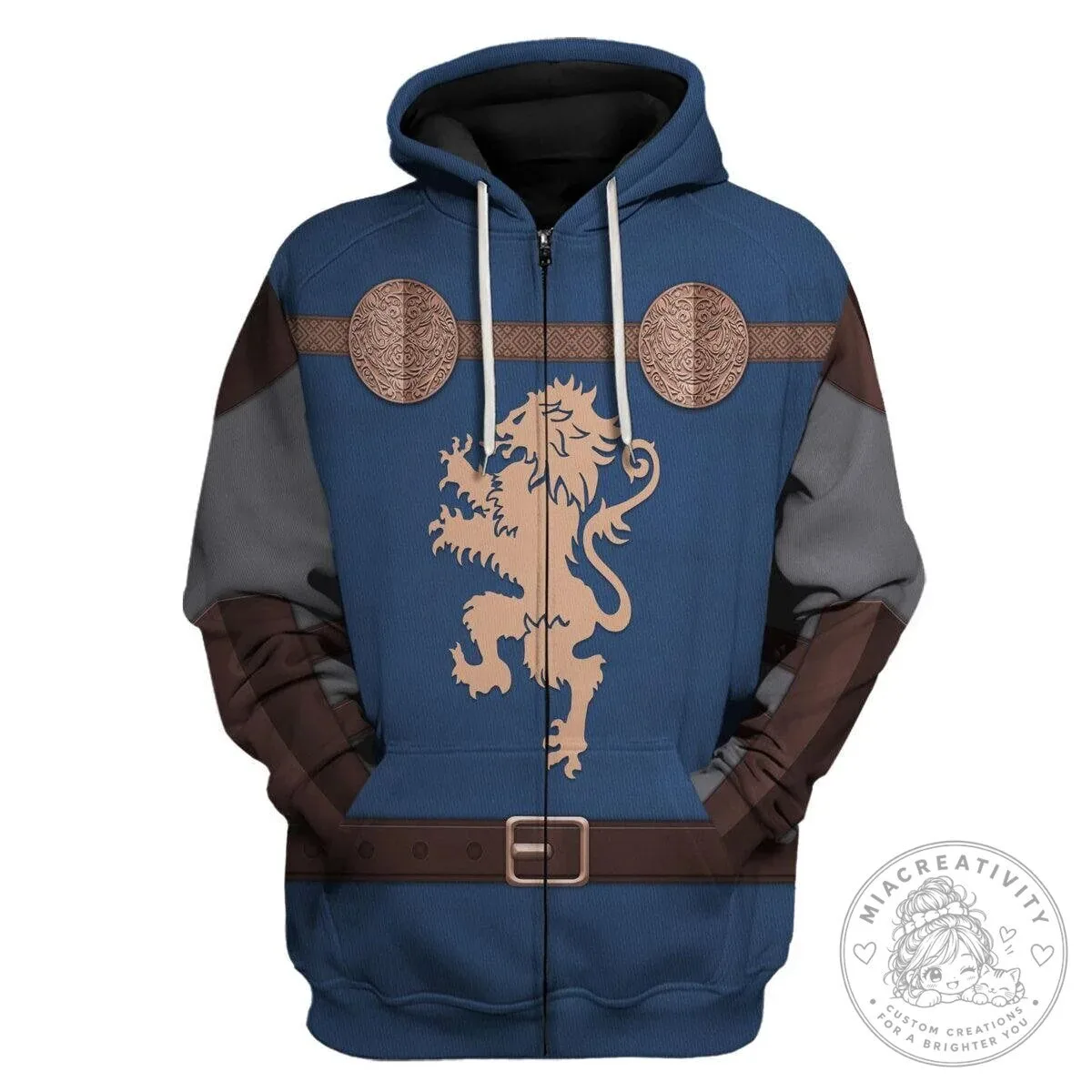 Richard the Lionheart Medieval Knight Costume Hoodie and Pants Set 18 Richard the Lionheart Medieval Knight Costume Hoodie and Pants Set