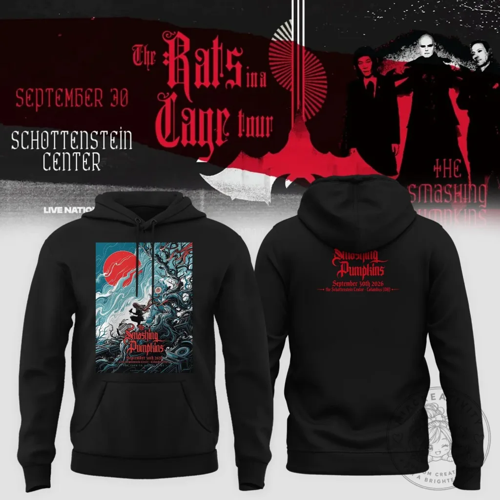 The Smashing Pumpkins Rats In A Cage Tour Columbus Ohio Concert Hoodie The Smashing Pumpkins Rats In A Cage Tour Columbus Ohio Concert Hoodie