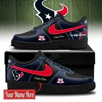Houston Texans Custom Name and Number Sneakers