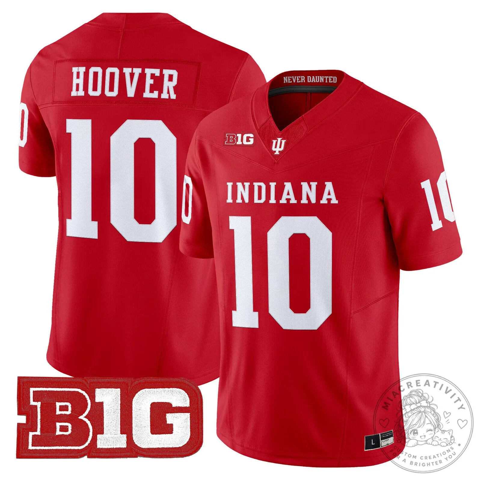 Indiana Hoosiers Football Team Red Game Day Jersey