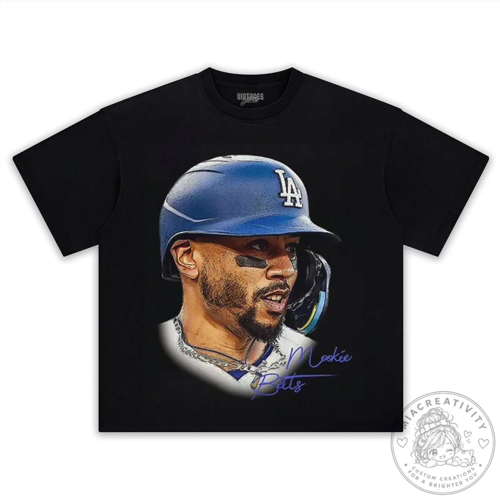 Mookie Betts Los Angeles Dodgers Baseball Player Graphic T-Shirt 22 Mookie Betts Los Angeles Dodgers Baseball Player Graphic T-Shirt
