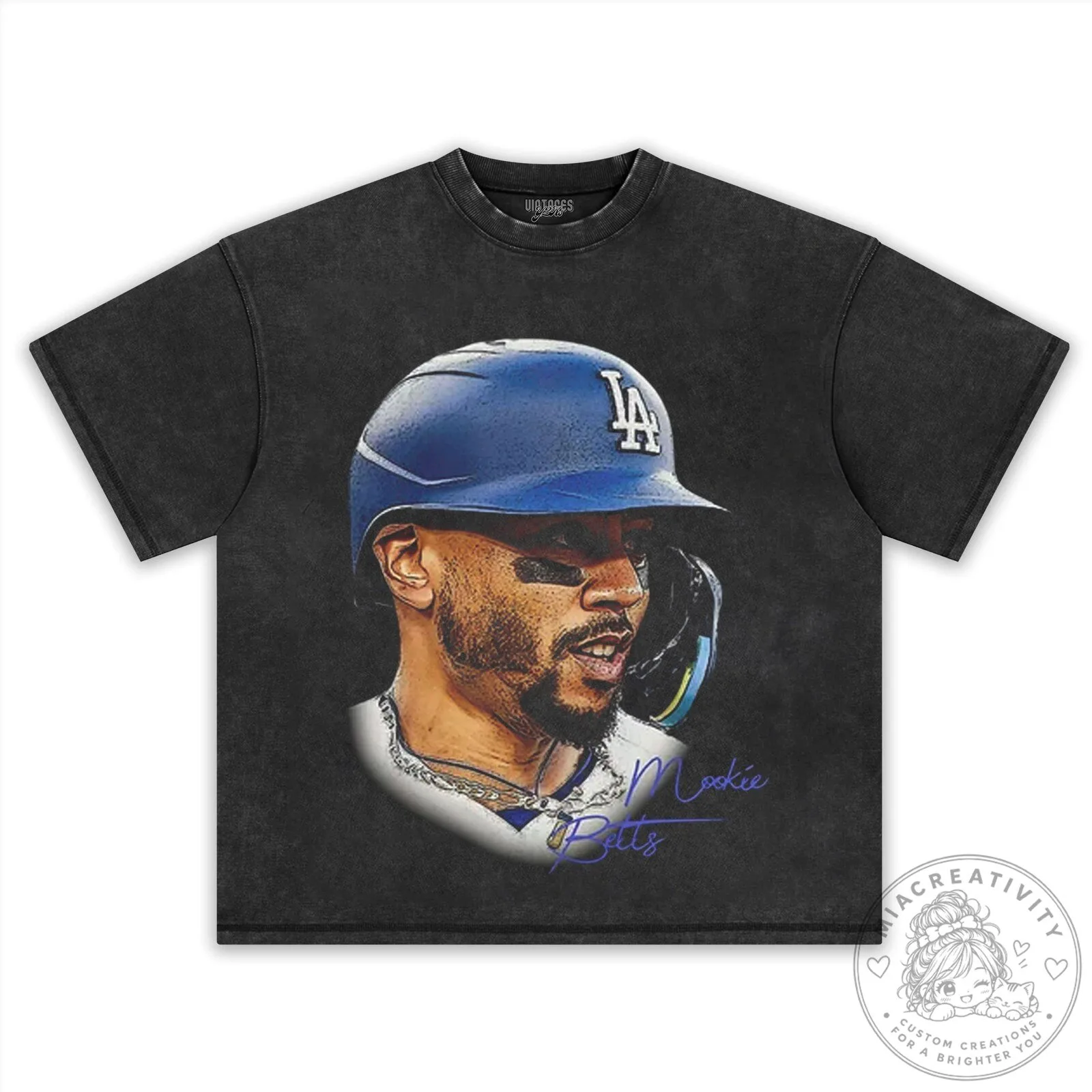 Mookie Betts Los Angeles Dodgers Baseball Player Graphic T-Shirt 23 Mookie Betts Los Angeles Dodgers Baseball Player Graphic T-Shirt
