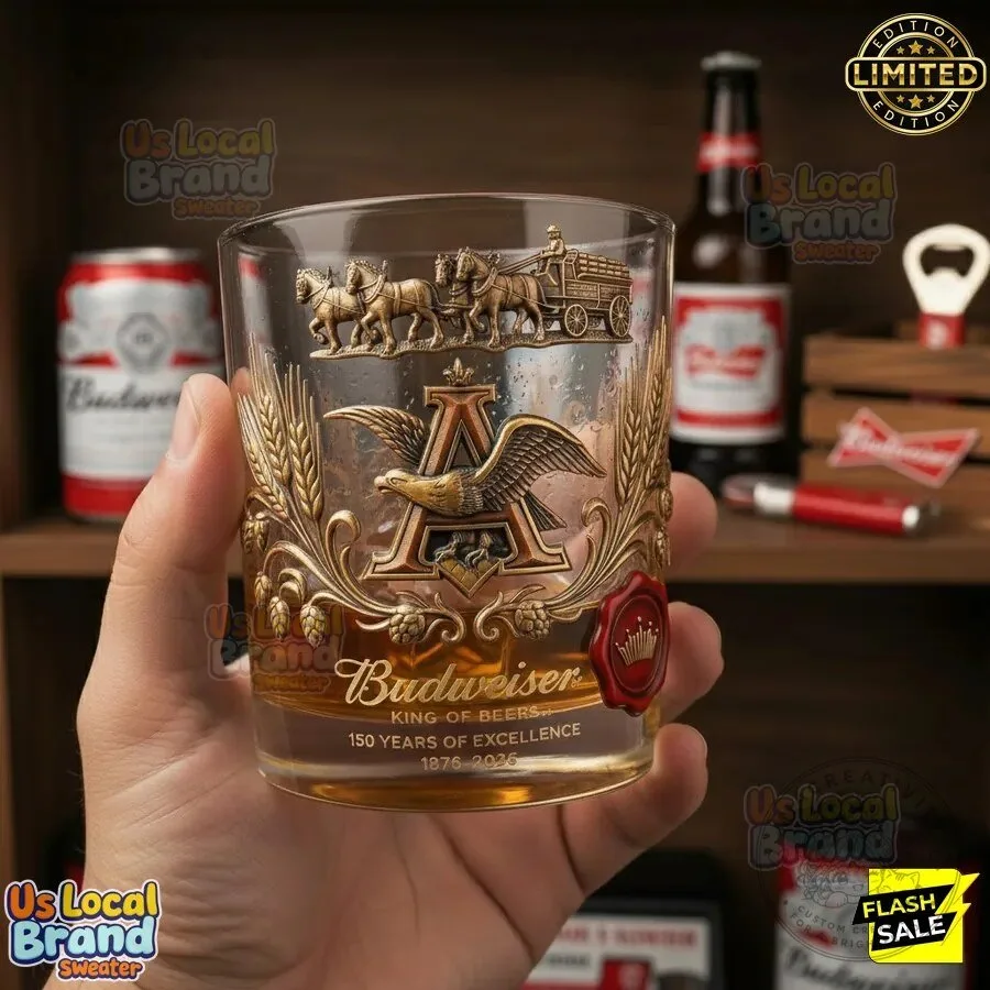 Budweiser 150th Anniversary King of Beers Collector Edition Whiskey Glass