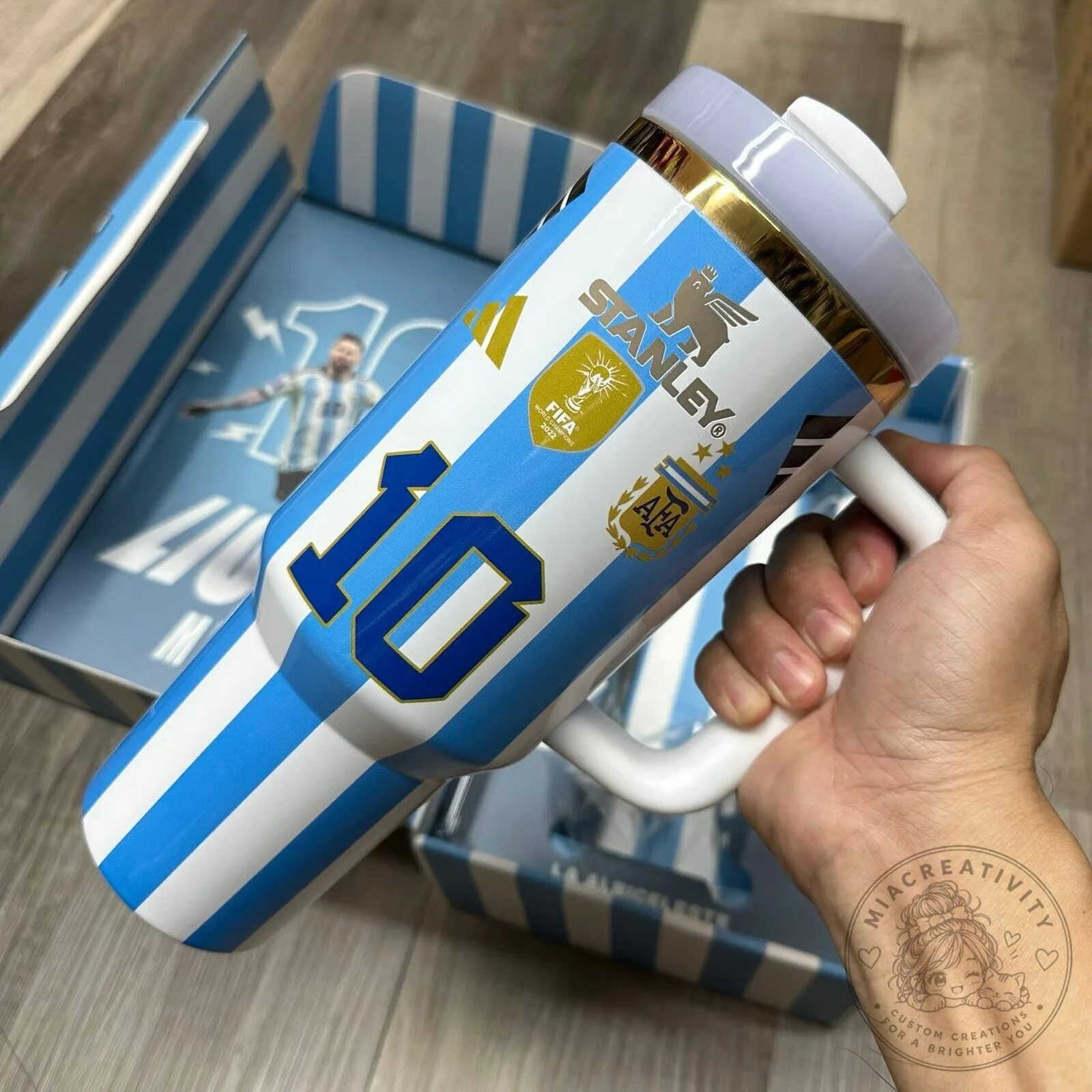 Lionel Messi Argentina FIFA 2026 World Cup Number 10 Stanley Tumbler