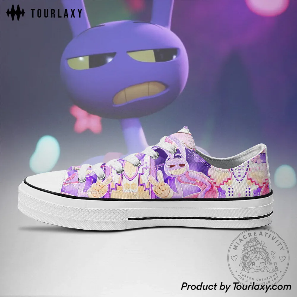 The Amazing Digital Circus Jax Character Pattern Low-Top Sneakers 8 The Amazing Digital Circus Jax Character Pattern Low-Top Sneakers