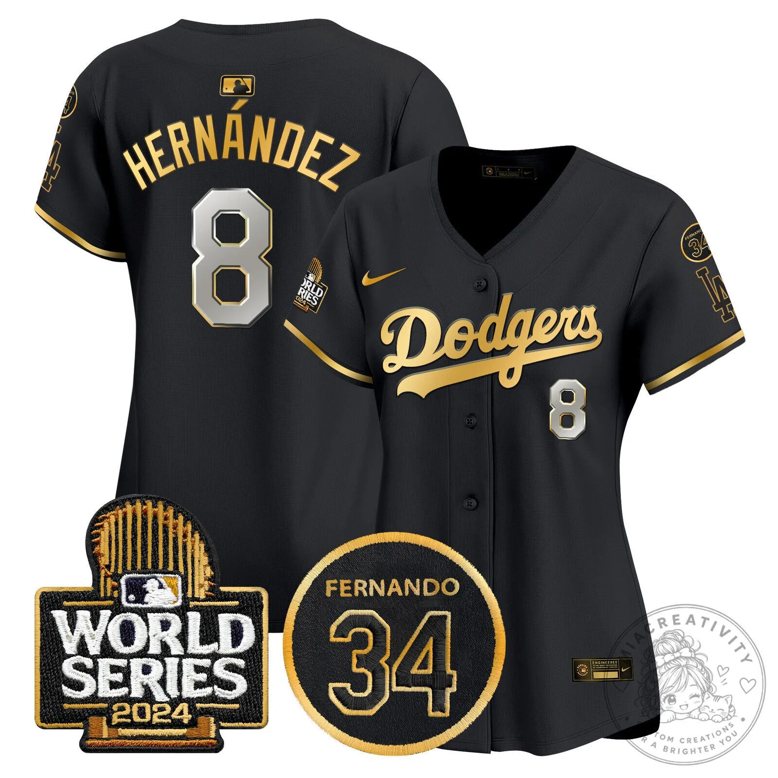Los Angeles Dodgers Fernando Valenzuela 2024 World Series Black Baseball Jersey 60 Los Angeles Dodgers Fernando Valenzuela 2024 World Series Black Baseball Jersey