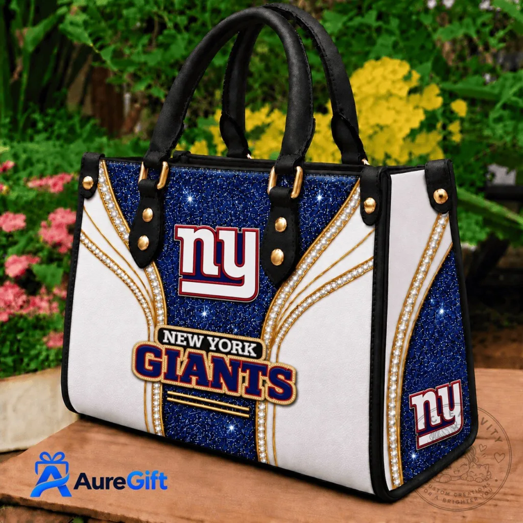 New York Giants NFL Football Team Logo Sparkle Handbag Purse 21 New York Giants NFL Football Team Logo Sparkle Handbag Purse