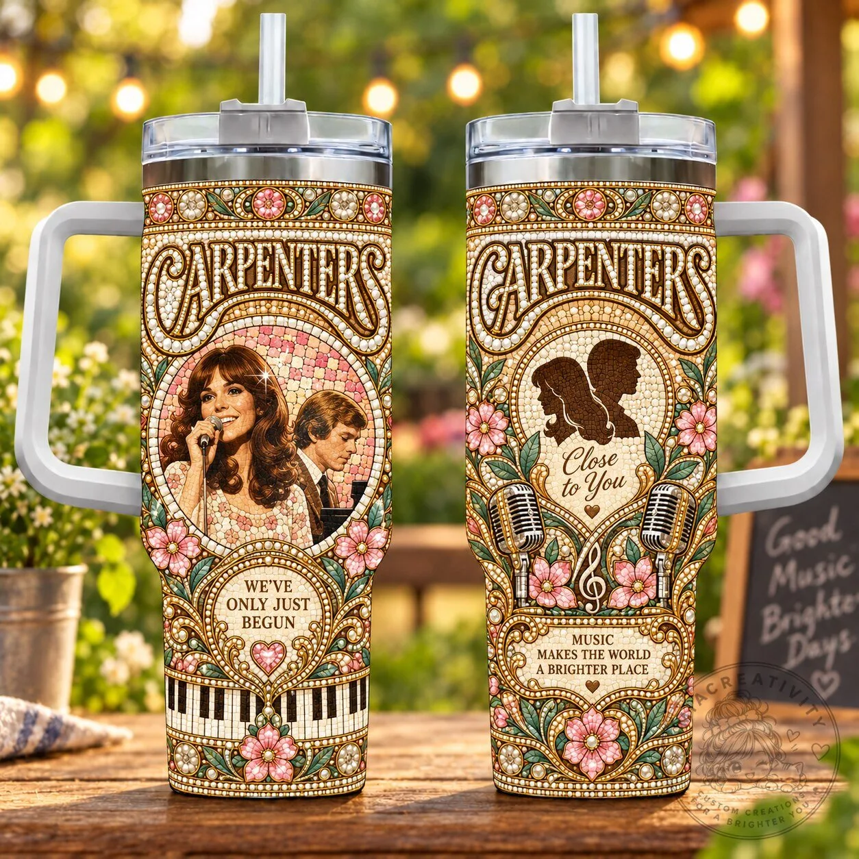 The Carpenters We've Only Just Begun Close To You Music Makes The World Tumbler