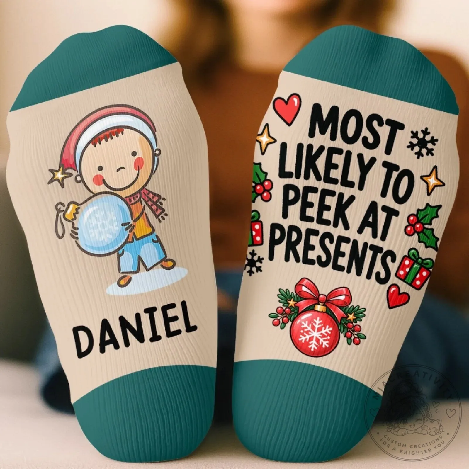 Personalized Most Likely To Christmas Crew Socks - Custom Family Holiday Gift 11 Personalized Most Likely To Christmas Crew Socks - Custom Family Holiday Gift