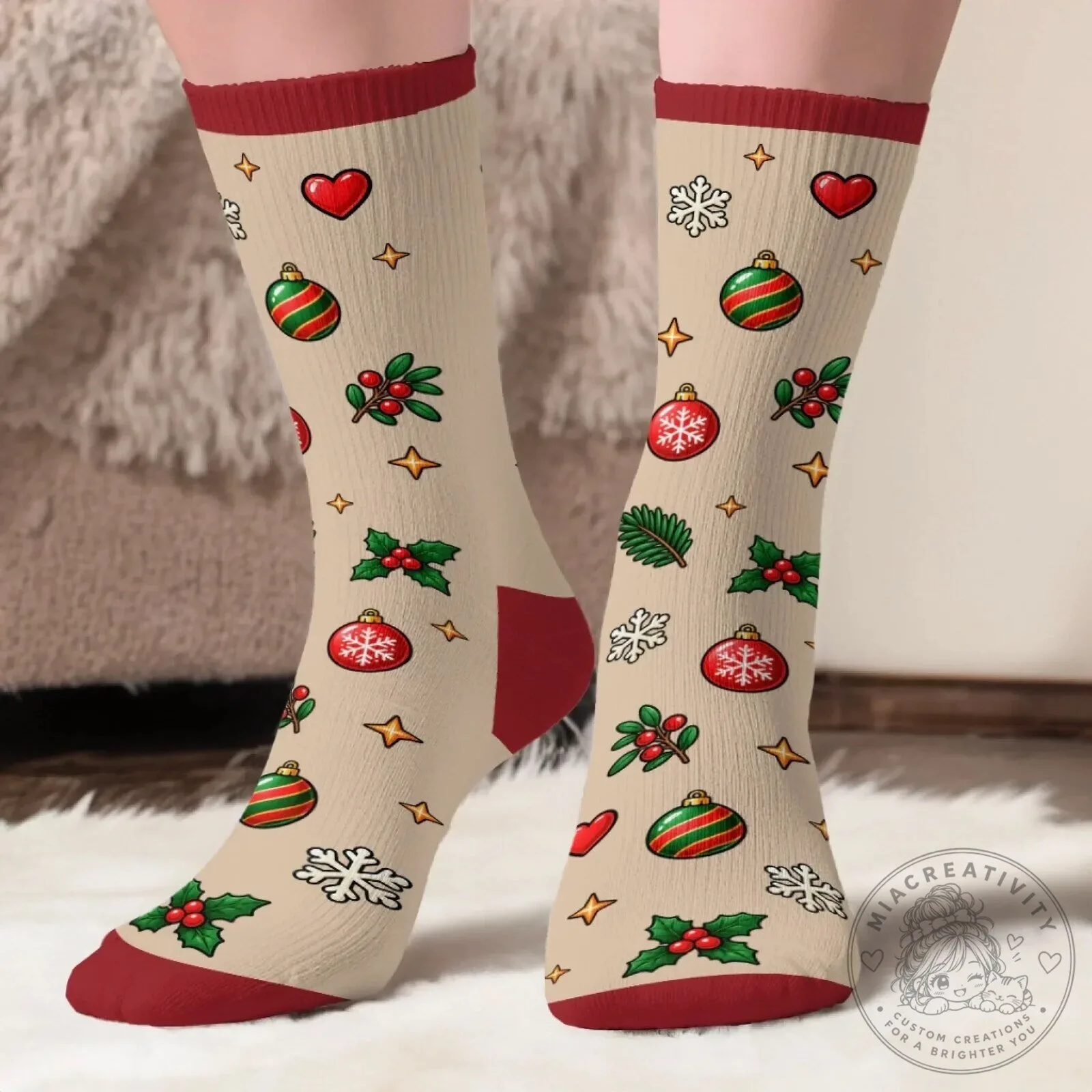 Personalized Most Likely To Christmas Crew Socks - Custom Family Holiday Gift 12 Personalized Most Likely To Christmas Crew Socks - Custom Family Holiday Gift