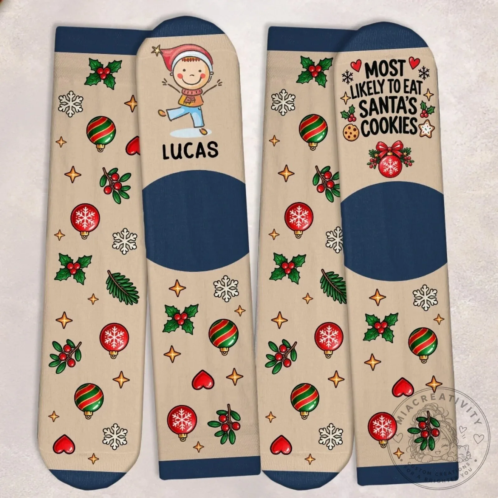 Personalized Most Likely To Christmas Crew Socks - Custom Family Holiday Gift 13 Personalized Most Likely To Christmas Crew Socks - Custom Family Holiday Gift