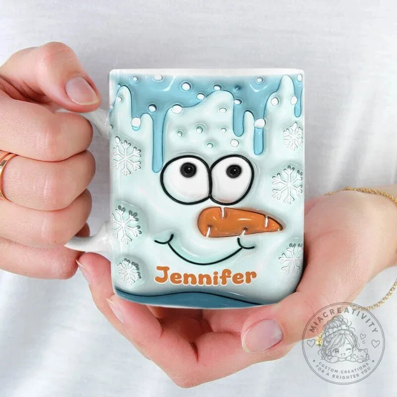 Personalized Snowman Face Christmas Mug - Custom Winter Holiday Coffee Cup Gift 9 Personalized Snowman Face Christmas Mug - Custom Winter Holiday Coffee Cup Gift