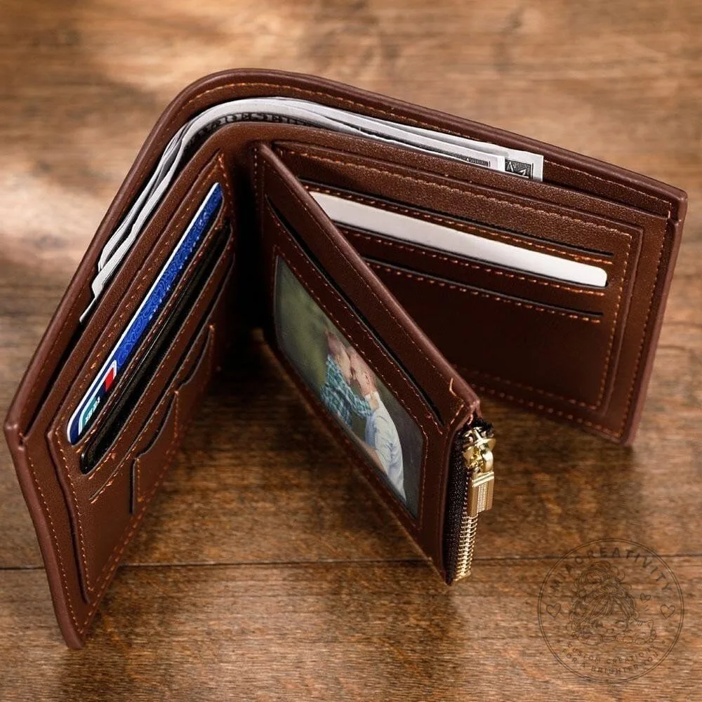 Skoda Car Logo Custom Name Black Leather Bifold Wallet for Men 9 Skoda Car Logo Custom Name Black Leather Bifold Wallet for Men