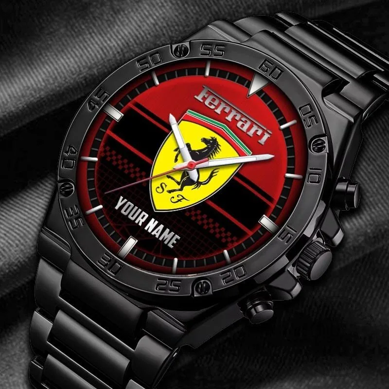 Stainless Steel Watch with Elegant Fashion Design and Custom Name by Ferrari 14 Stainless Steel Watch with Elegant Fashion Design and Custom Name by Ferrari