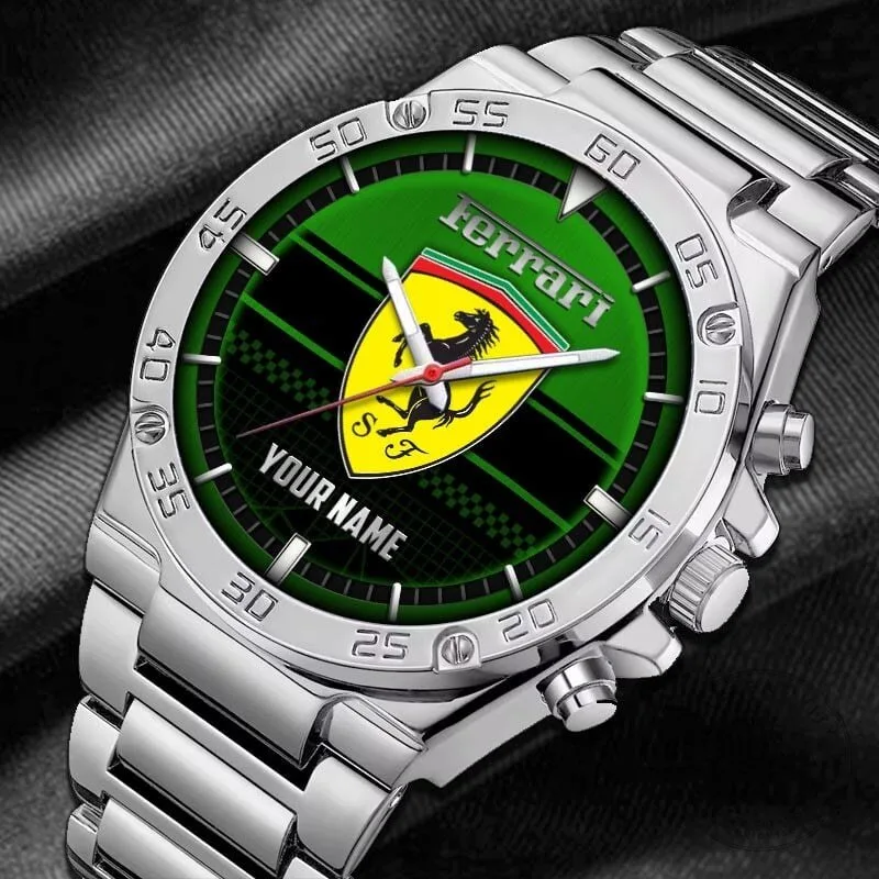 Stainless Steel Watch with Elegant Fashion Design and Custom Name by Ferrari 16 Stainless Steel Watch with Elegant Fashion Design and Custom Name by Ferrari