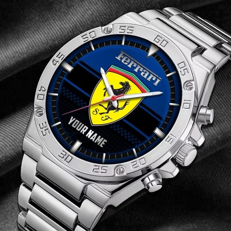 Stainless Steel Watch with Elegant Fashion Design and Custom Name by Ferrari 20 Stainless Steel Watch with Elegant Fashion Design and Custom Name by Ferrari
