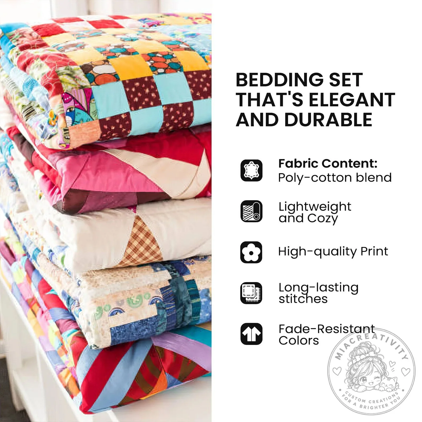Christmas Gift Box Plaid Pattern Quilted Bedding Set with Pillow Shams 11 Christmas Gift Box Plaid Pattern Quilted Bedding Set with Pillow Shams