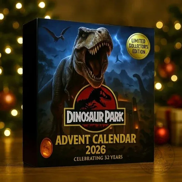 Jurassic Park Dinosaur Park 2026 Advent Calendar Limited Collector's Edition 7 Jurassic Park Dinosaur Park 2026 Advent Calendar Limited Collector
