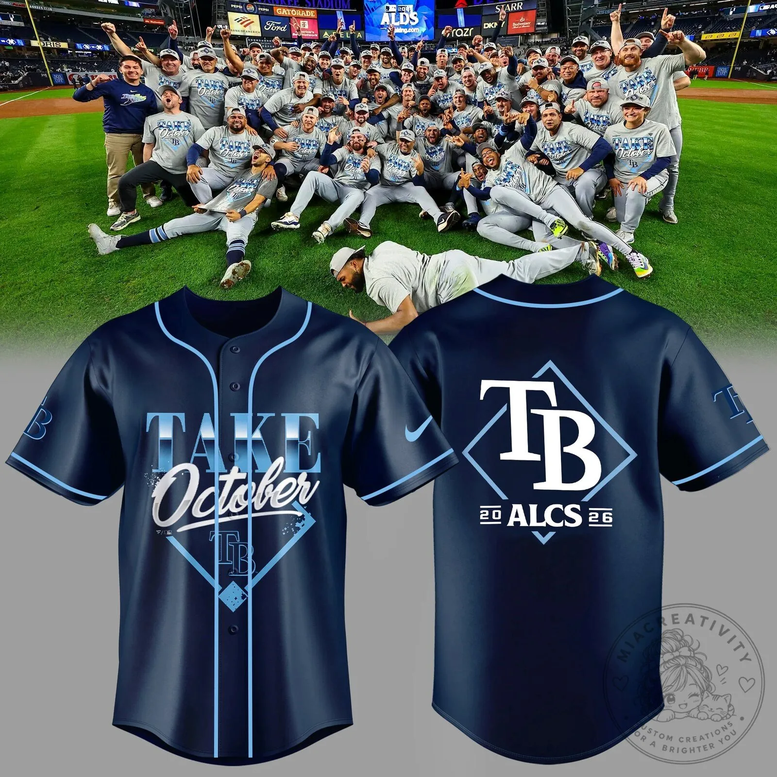 Tampa Bay Rays 2026 American League Champions Take October Baseball Jersey