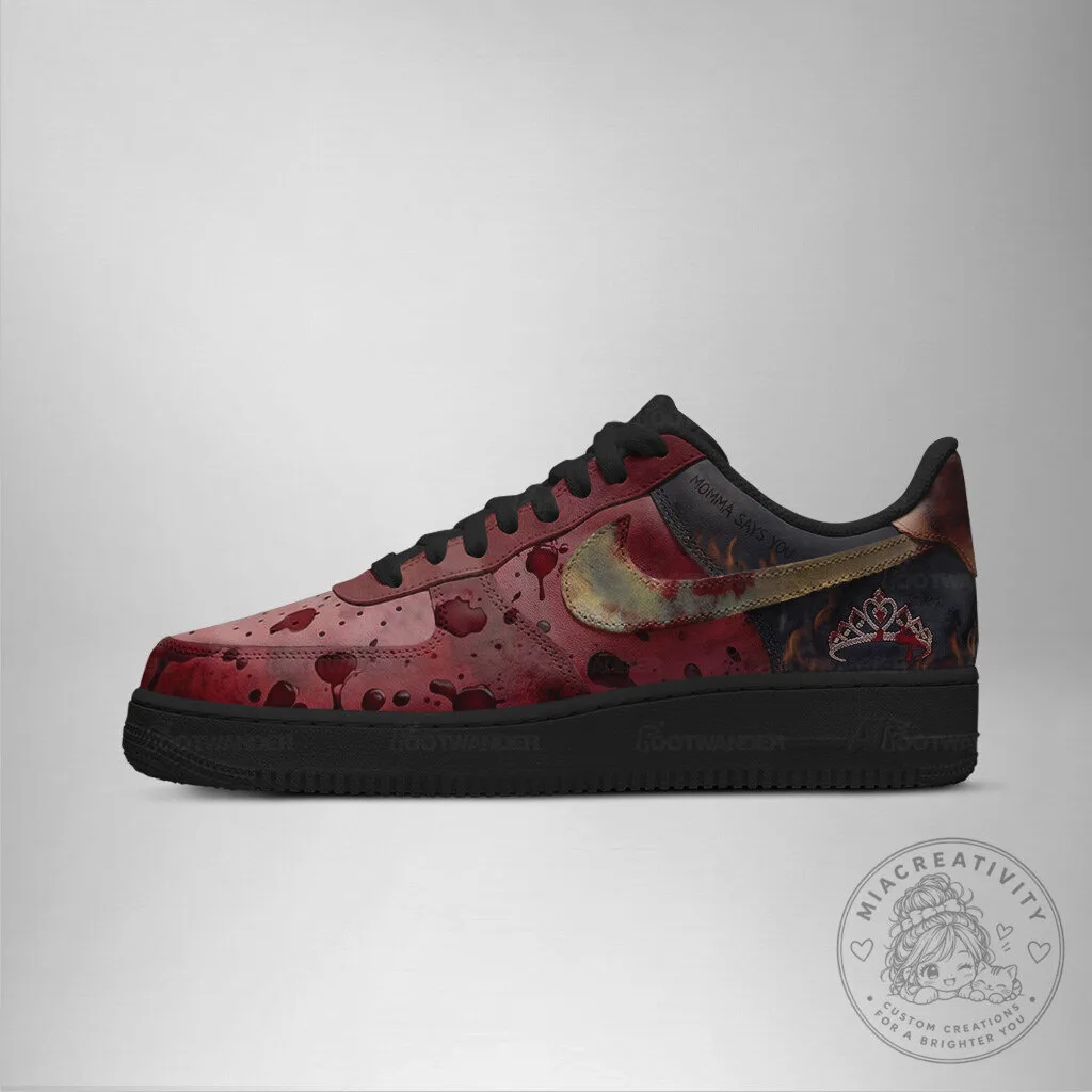 Carrie White Stephen King Horror Movie Bloody Crown Custom Shoes 9 Carrie White Stephen King Horror Movie Bloody Crown Custom Shoes